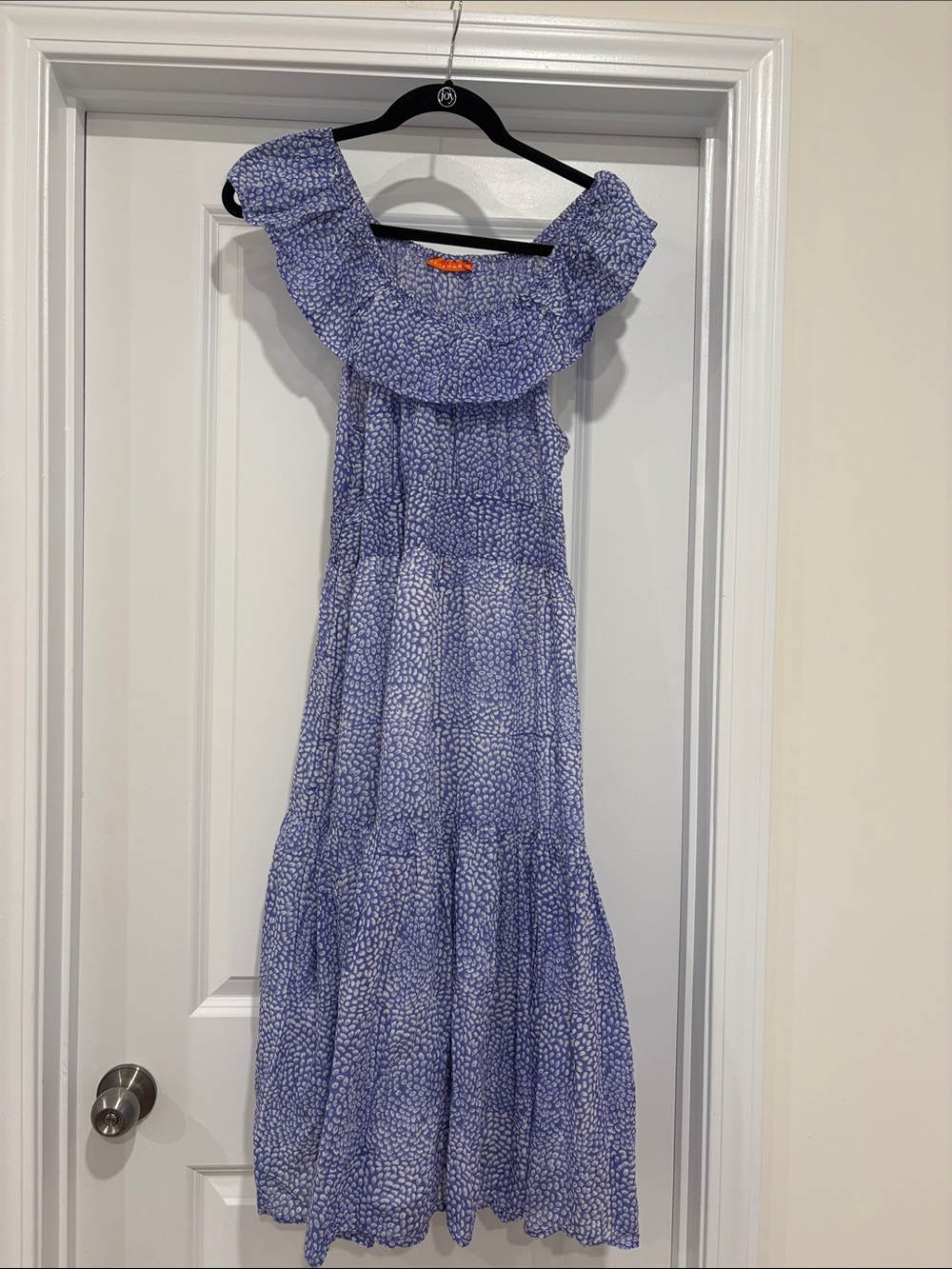 Oliphant Lavender and White Printed Slip Dress
